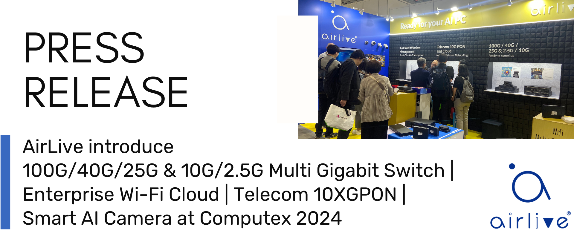 AirLive 2024 Computex PR Banner