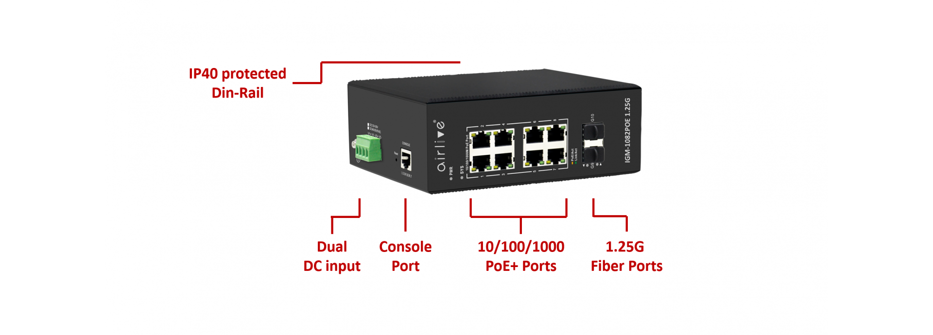 Reliable Industrial-grade Managed POE Switch for extreme environment  With VLAN and QoS