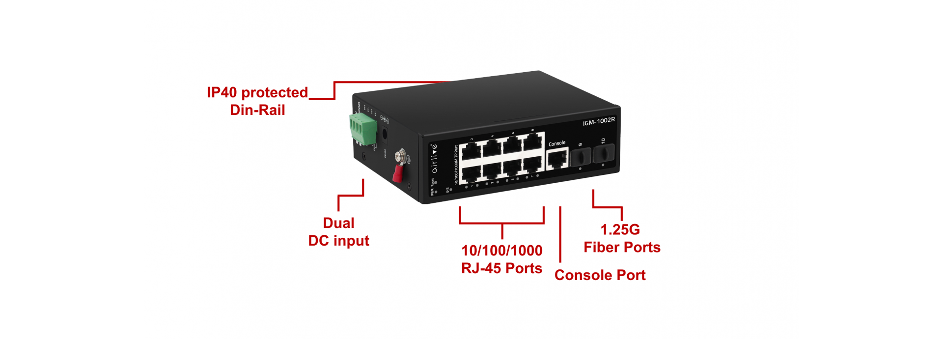 Reliable Industrial-grade Managed  Switch for extreme environment With VLAN and QoS