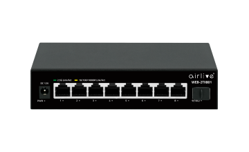 WEB-2TX801: 2.5Gbps Base-T Web Smart Multi Gigabit Switch