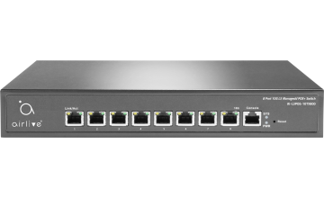 AI-L3POE-10TX800-150: AirCore 8-Port L3 and AI Management 10GE PoE+ Switch