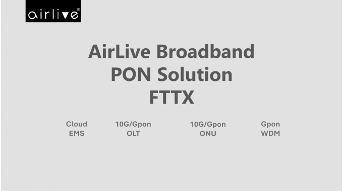 AirLive FTTx Pon Solution Overview 2024